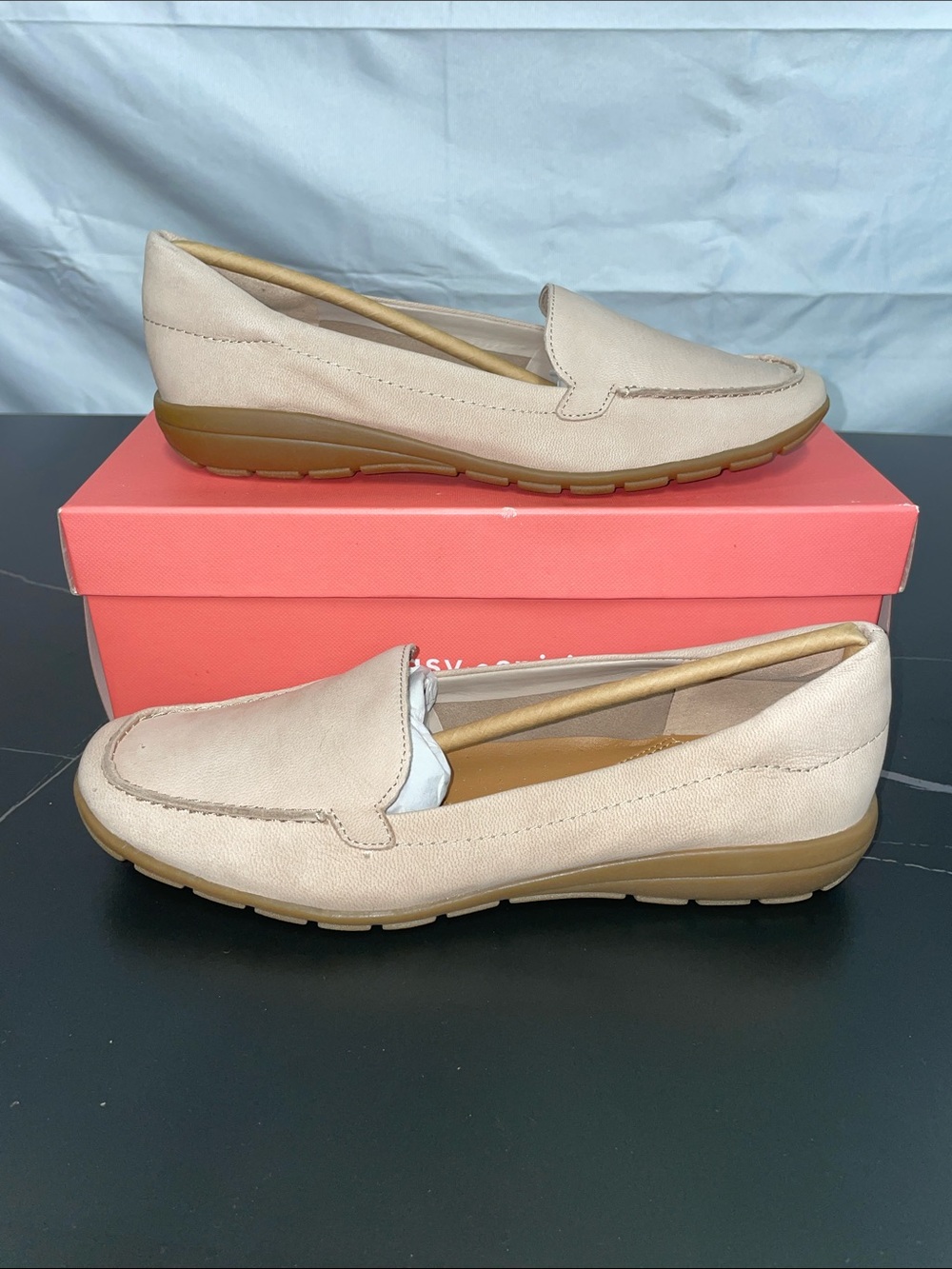 EASY SPIRIT ABIDE 8 WOMENS LEATHER LOAFERS FTL-09-035